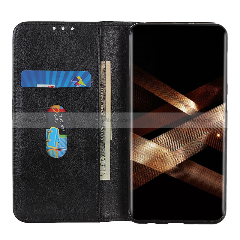 Leather Case Stands Flip Cover Holder D03Y for Samsung Galaxy S24 Ultra 5G