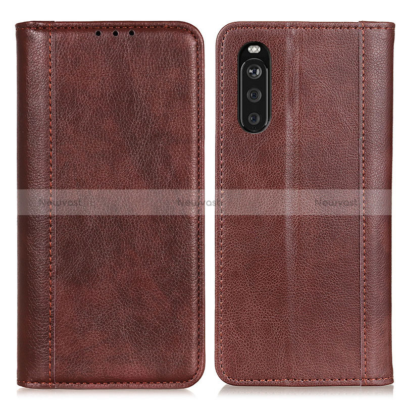 Leather Case Stands Flip Cover Holder D03Y for Sony Xperia 10 III SO-52B