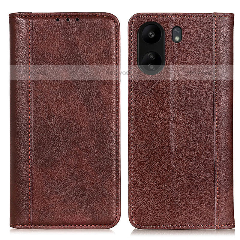 Leather Case Stands Flip Cover Holder D03Y for Xiaomi Poco C65