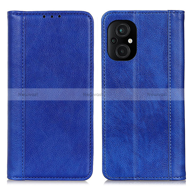 Leather Case Stands Flip Cover Holder D03Y for Xiaomi Poco M5 4G