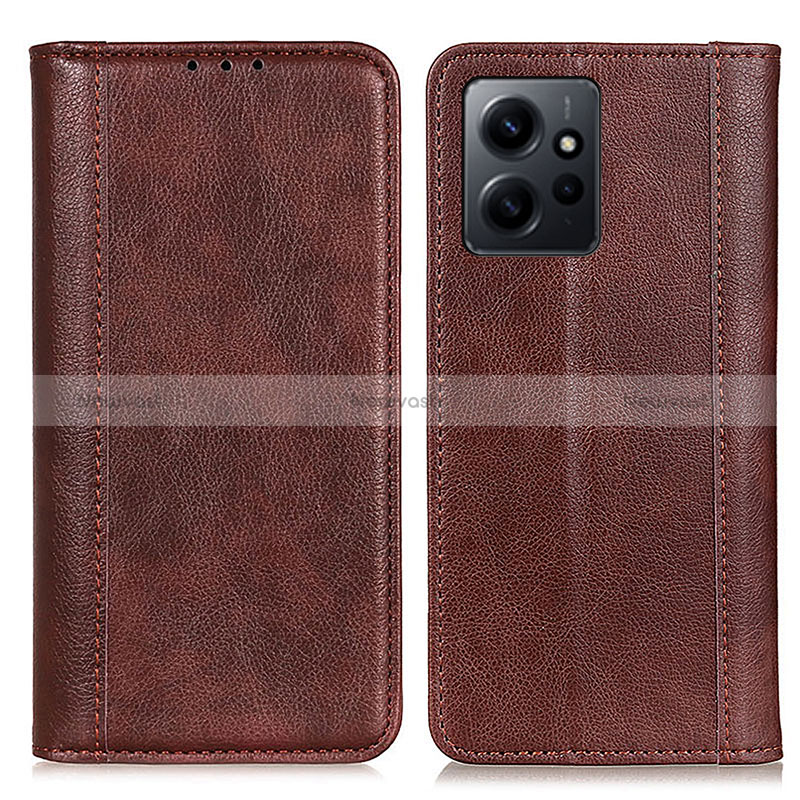 Leather Case Stands Flip Cover Holder D03Y for Xiaomi Redmi Note 12 4G