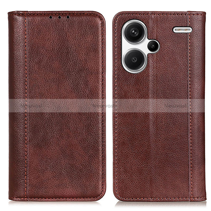 Leather Case Stands Flip Cover Holder D03Y for Xiaomi Redmi Note 13 Pro+ Plus 5G