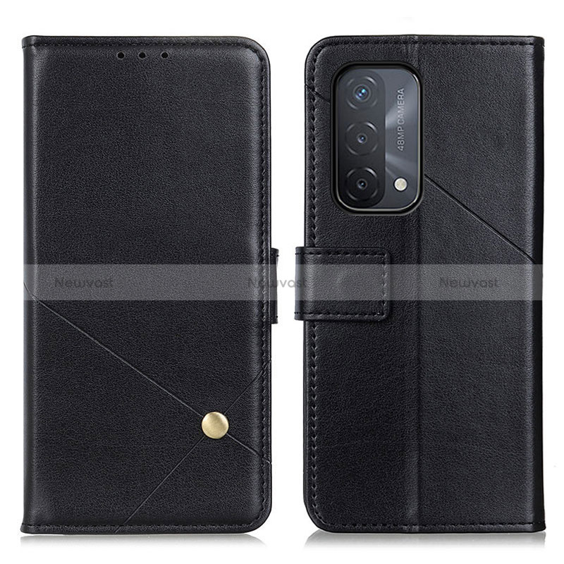 Leather Case Stands Flip Cover Holder D04Y for Oppo A54 5G