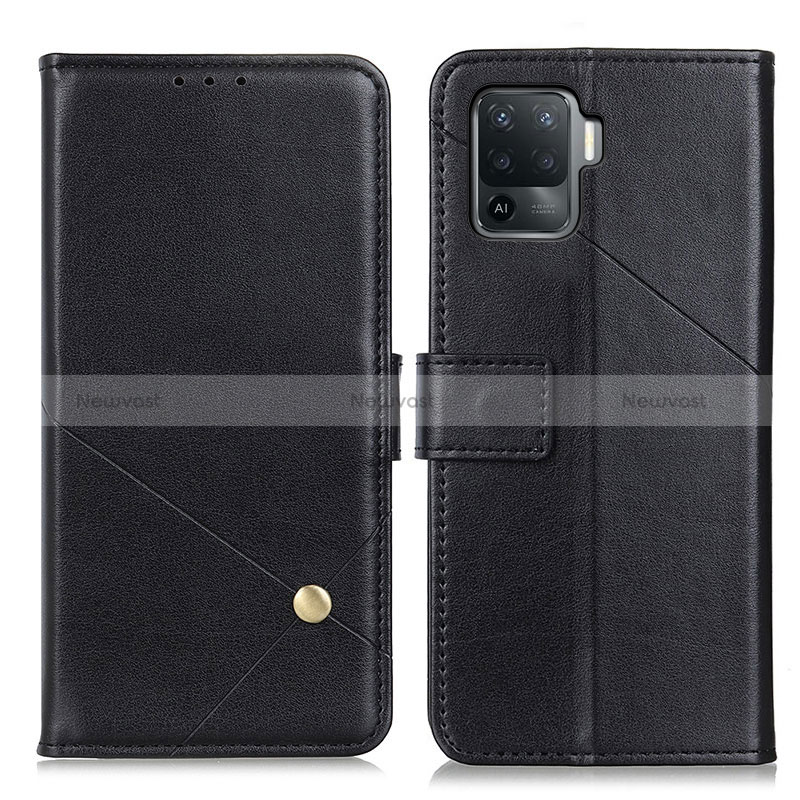 Leather Case Stands Flip Cover Holder D04Y for Oppo Reno5 F