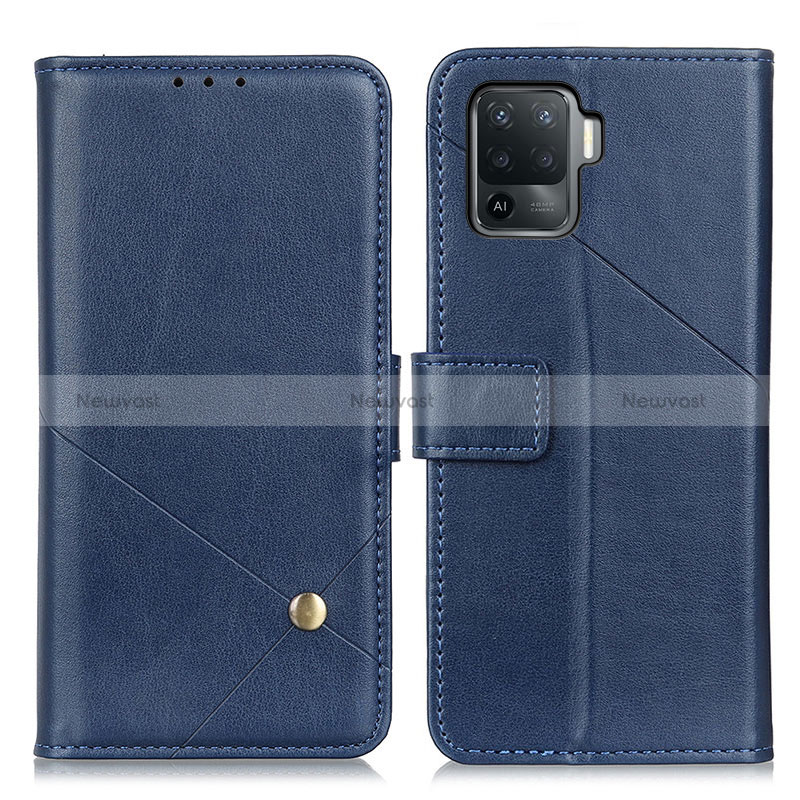 Leather Case Stands Flip Cover Holder D04Y for Oppo Reno5 F