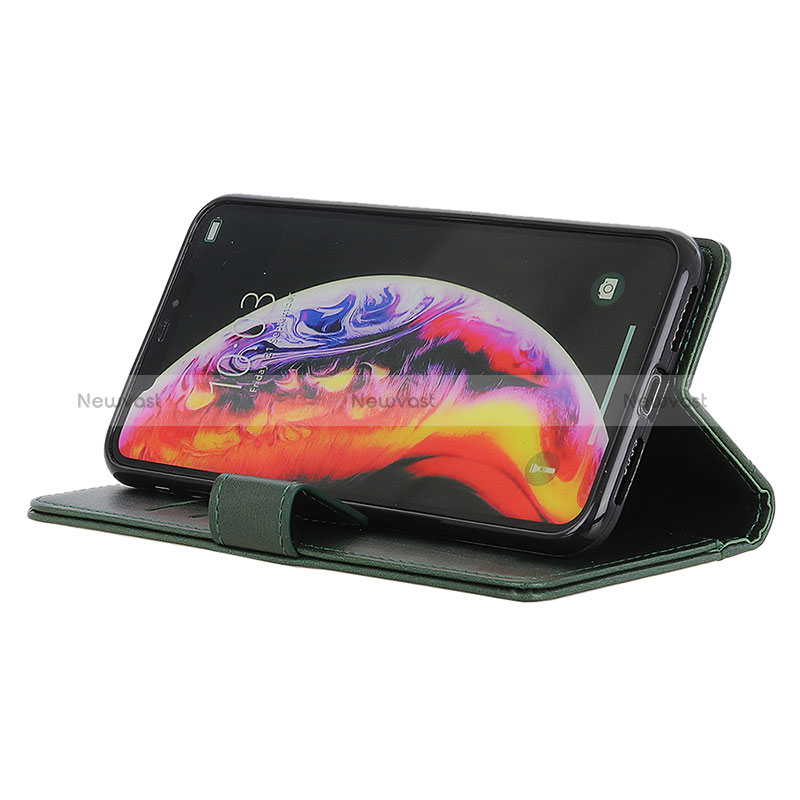 Leather Case Stands Flip Cover Holder D04Y for Realme 8 4G