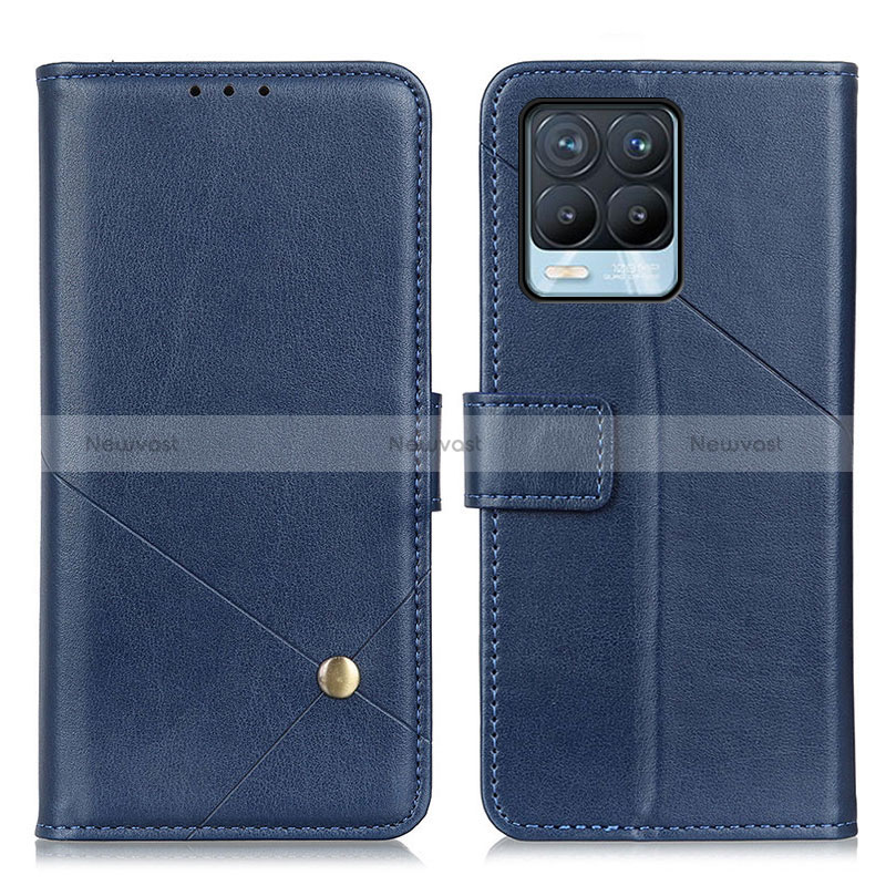 Leather Case Stands Flip Cover Holder D04Y for Realme 8 Pro