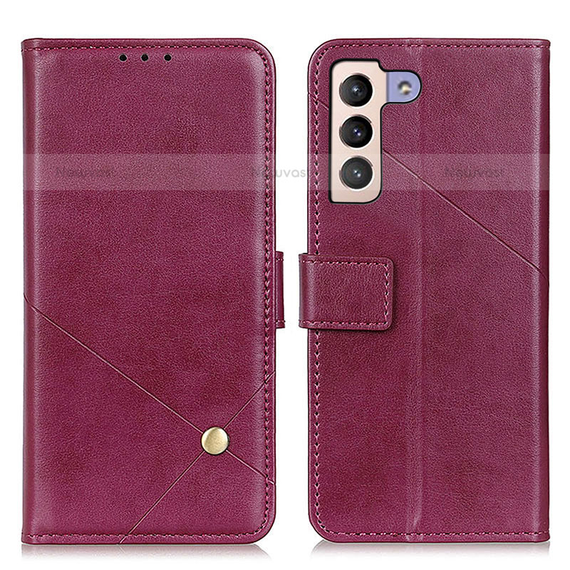 Leather Case Stands Flip Cover Holder D04Y for Samsung Galaxy S21 5G