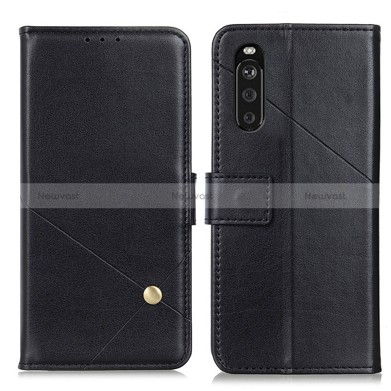 Leather Case Stands Flip Cover Holder D04Y for Sony Xperia 10 III Lite