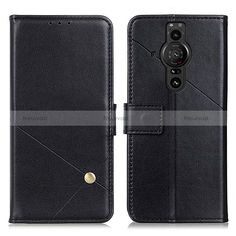 Leather Case Stands Flip Cover Holder D04Y for Sony Xperia PRO-I