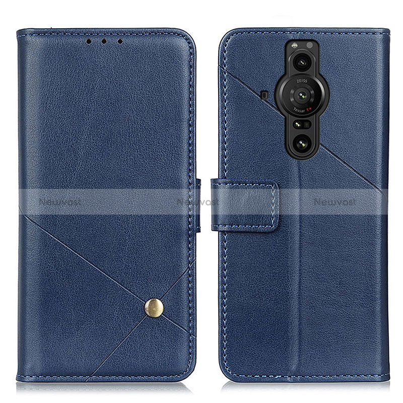 Leather Case Stands Flip Cover Holder D04Y for Sony Xperia PRO-I