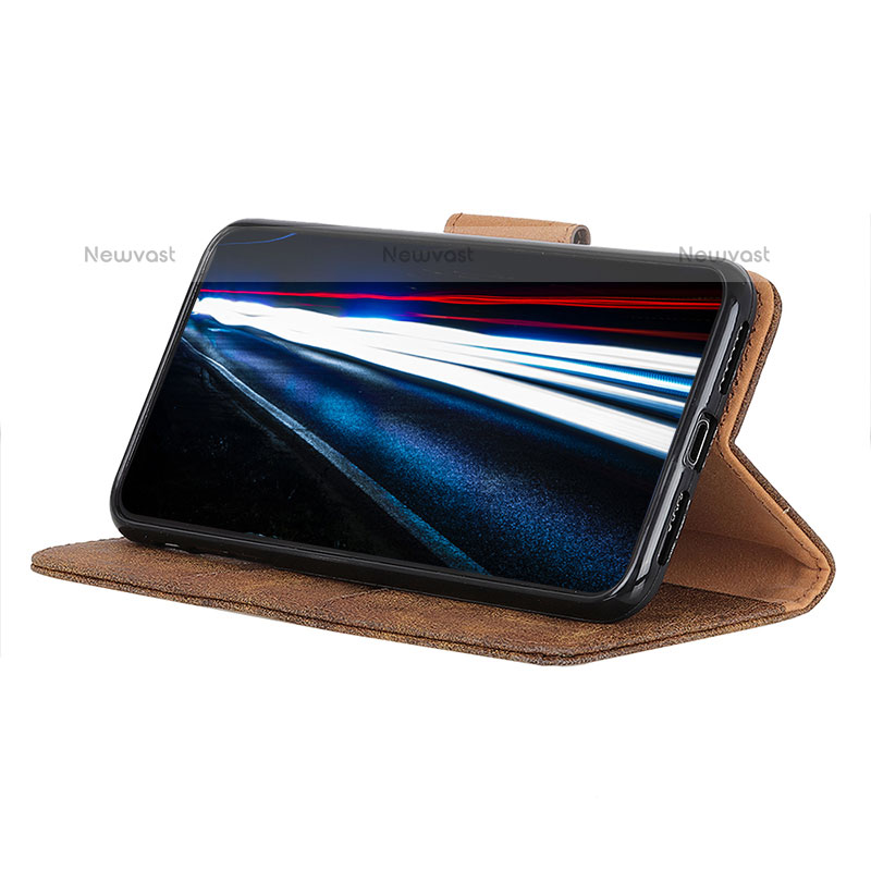 Leather Case Stands Flip Cover Holder D05Y for Oppo A93 5G