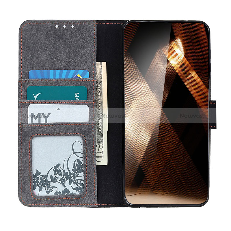 Leather Case Stands Flip Cover Holder D05Y for Realme 8i