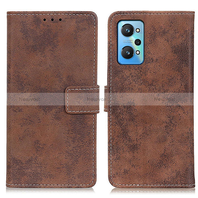 Leather Case Stands Flip Cover Holder D05Y for Realme GT2 5G