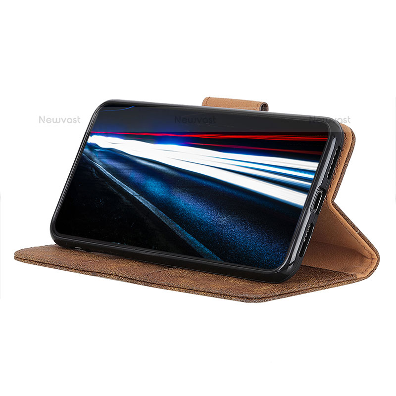 Leather Case Stands Flip Cover Holder D05Y for Samsung Galaxy S21 FE 5G