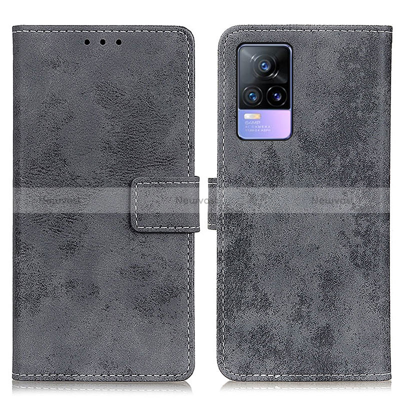 Leather Case Stands Flip Cover Holder D05Y for Vivo V21e 5G