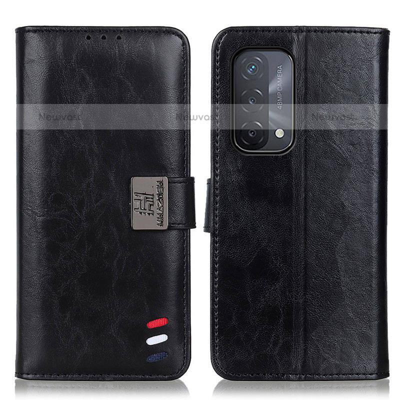 Leather Case Stands Flip Cover Holder D06Y for OnePlus Nord N200 5G