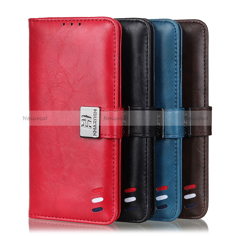 Leather Case Stands Flip Cover Holder D06Y for Oppo Reno5 Z 5G