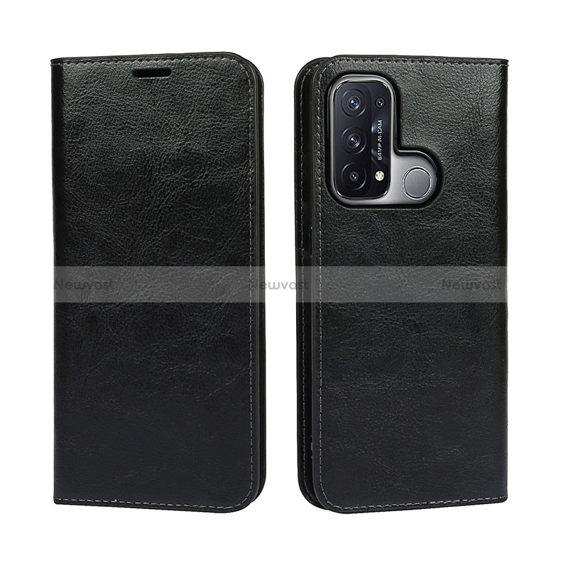 Leather Case Stands Flip Cover Holder D07T for Oppo Reno5 A