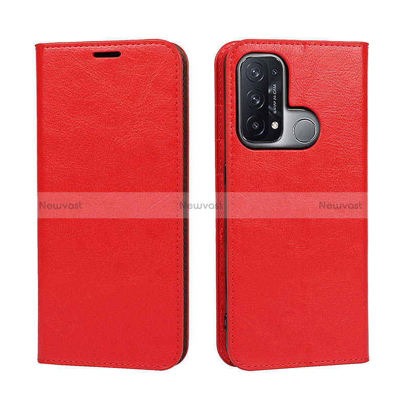 Leather Case Stands Flip Cover Holder D07T for Oppo Reno5 A