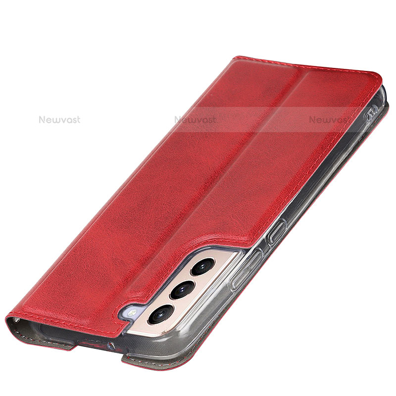 Leather Case Stands Flip Cover Holder D07T for Samsung Galaxy S21 Plus 5G