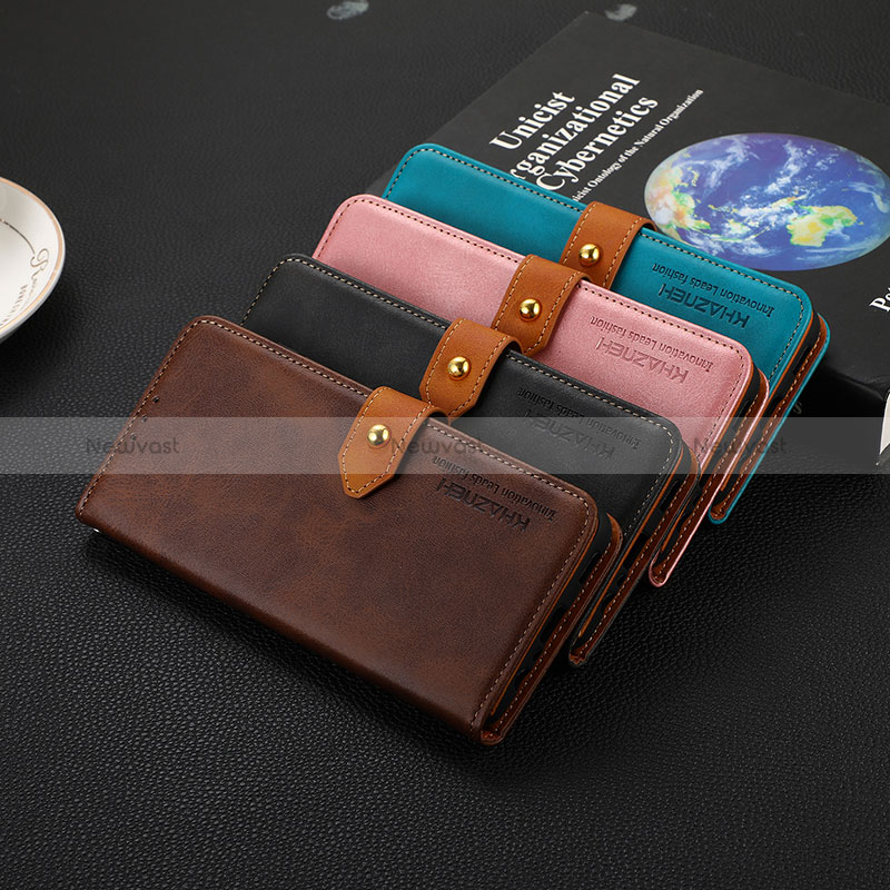 Leather Case Stands Flip Cover Holder D07Y for Huawei Honor X5 Plus