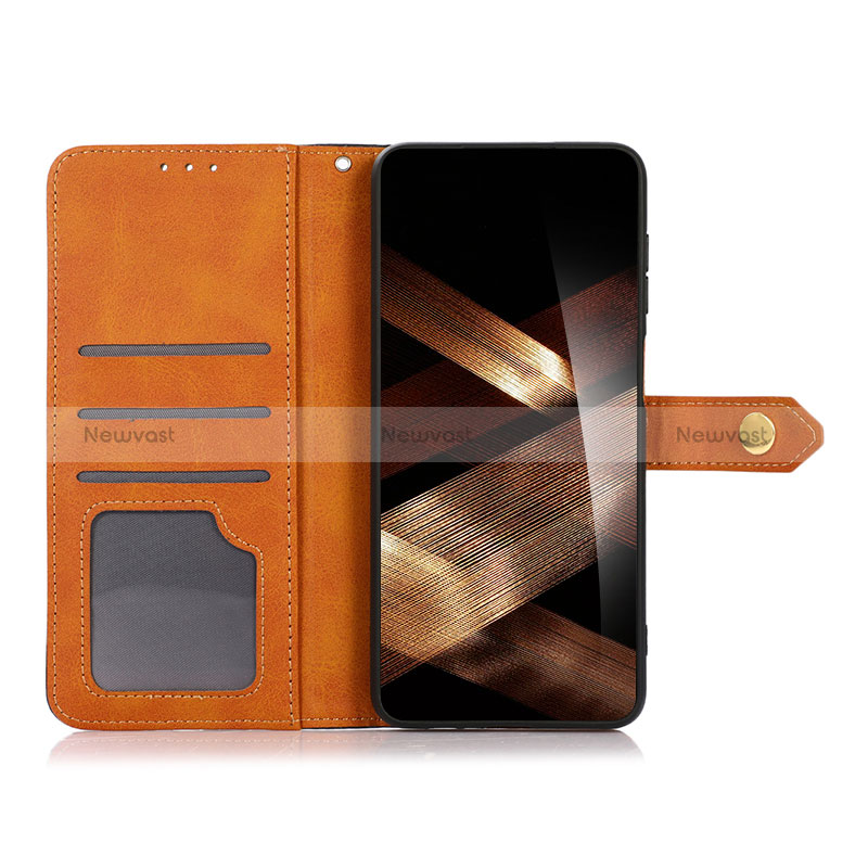 Leather Case Stands Flip Cover Holder D07Y for Huawei Honor X6a