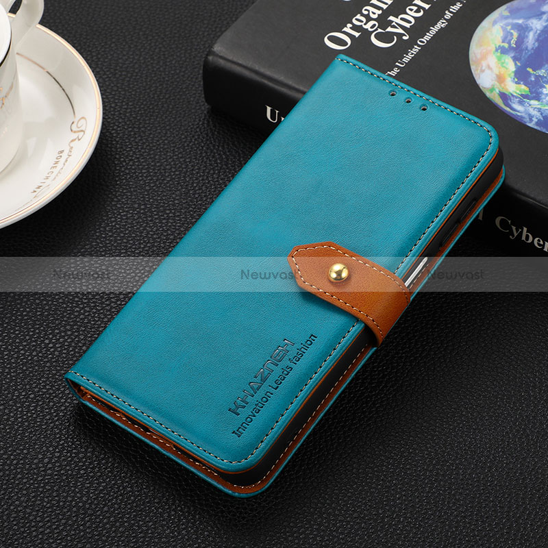 Leather Case Stands Flip Cover Holder D07Y for Huawei Honor X8b