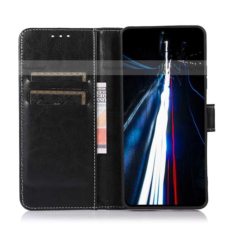 Leather Case Stands Flip Cover Holder D07Y for OnePlus Nord N200 5G