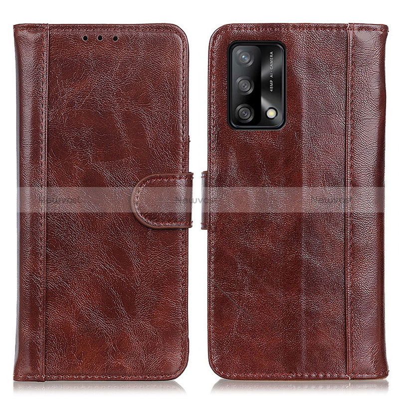 Leather Case Stands Flip Cover Holder D07Y for Oppo A95 4G