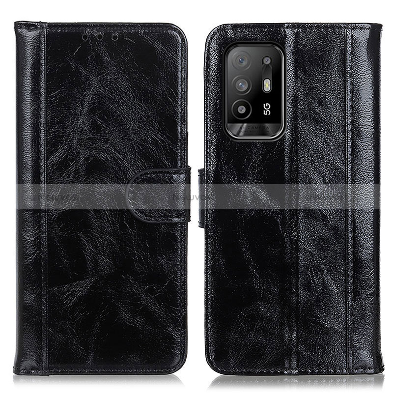 Leather Case Stands Flip Cover Holder D07Y for Oppo Reno5 Z 5G