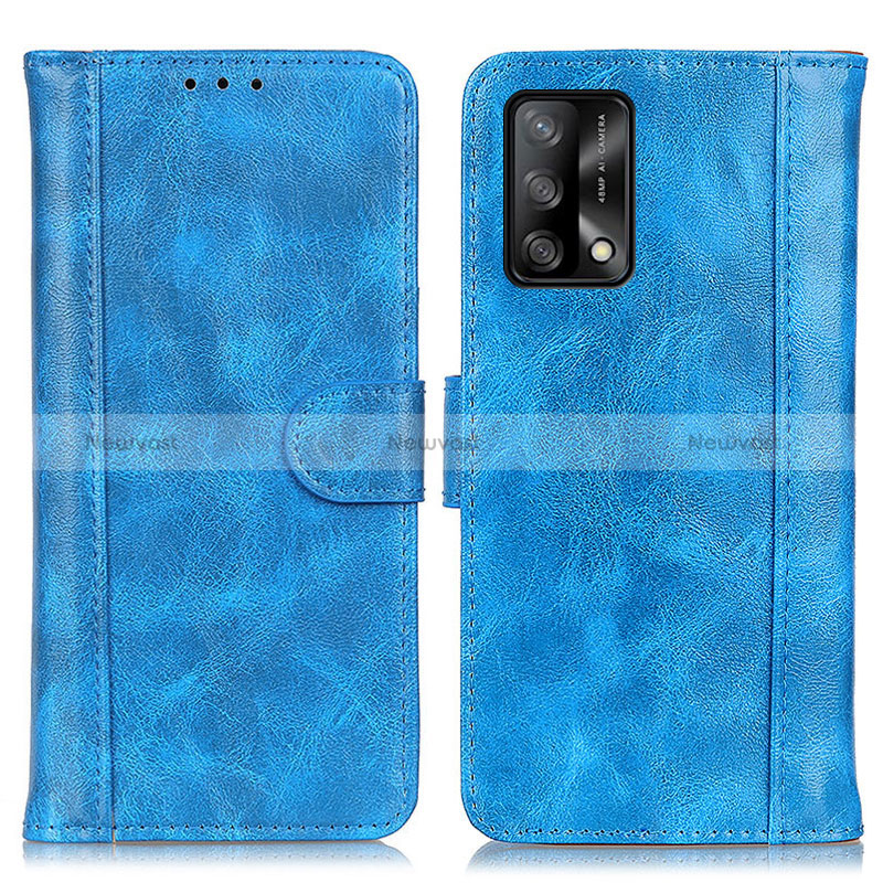 Leather Case Stands Flip Cover Holder D07Y for Oppo Reno6 Lite