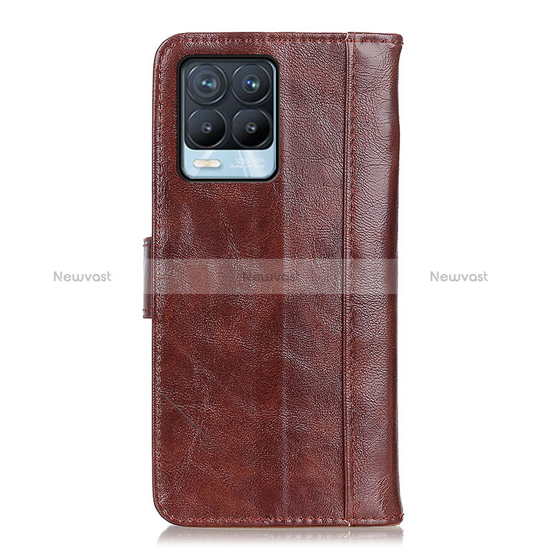 Leather Case Stands Flip Cover Holder D07Y for Realme 8 4G