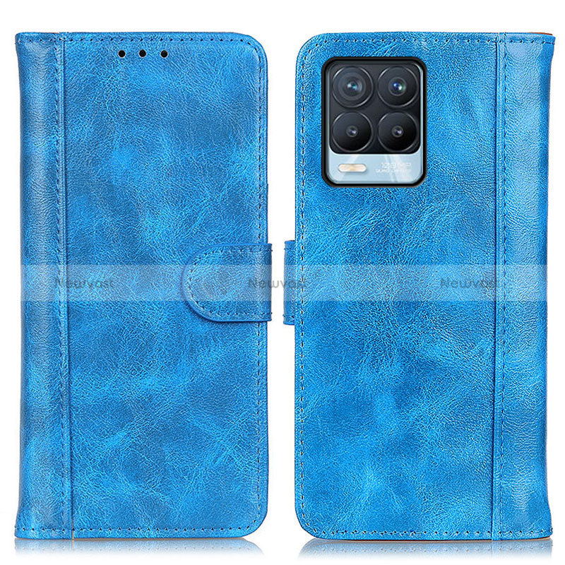 Leather Case Stands Flip Cover Holder D07Y for Realme 8 Pro