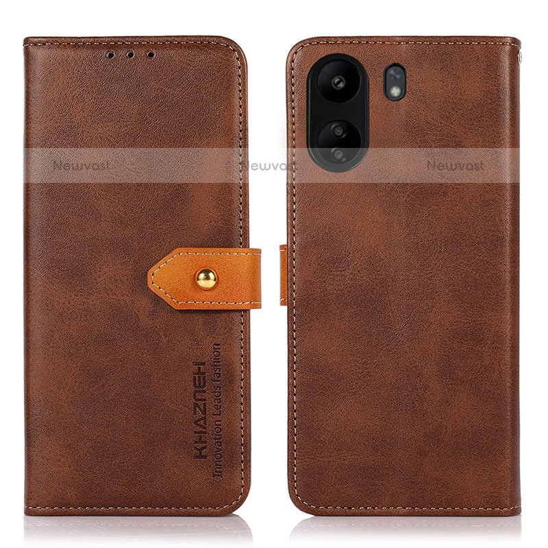 Leather Case Stands Flip Cover Holder D07Y for Xiaomi Poco C65