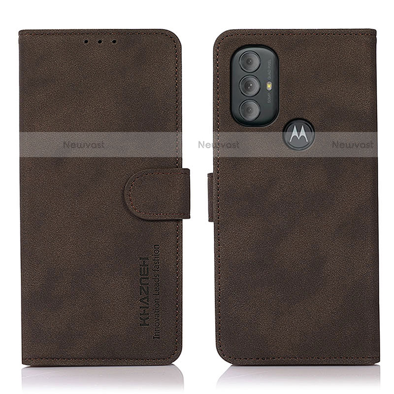 Leather Case Stands Flip Cover Holder D08Y for Motorola Moto G Play (2023)