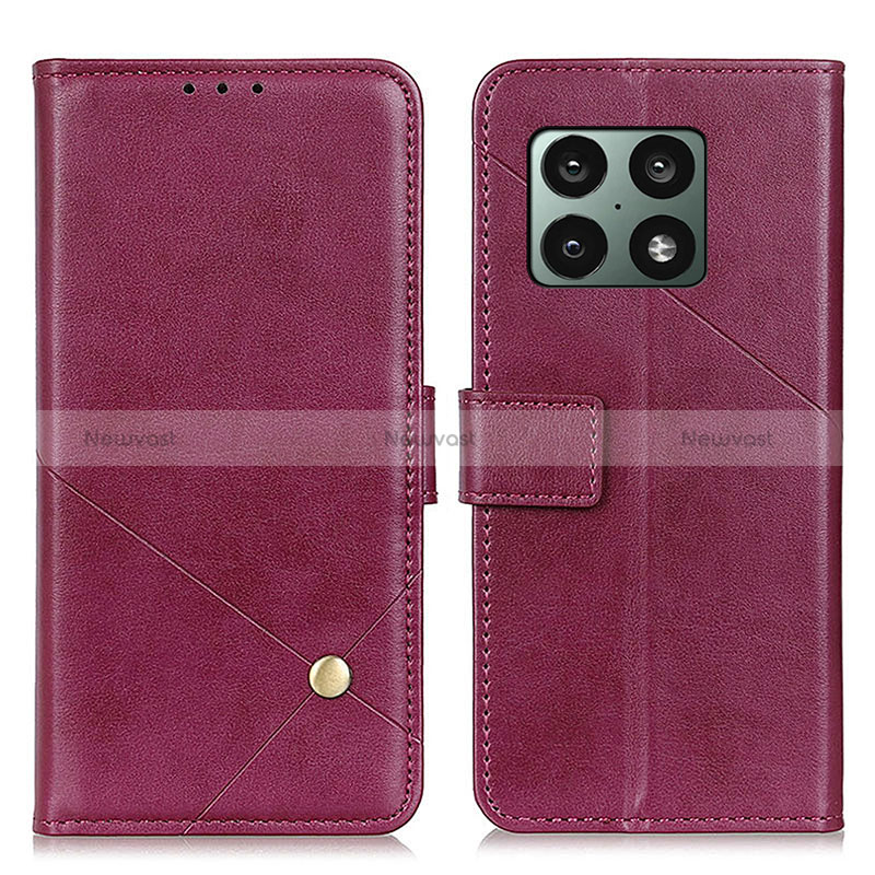 Leather Case Stands Flip Cover Holder D08Y for OnePlus 10 Pro 5G