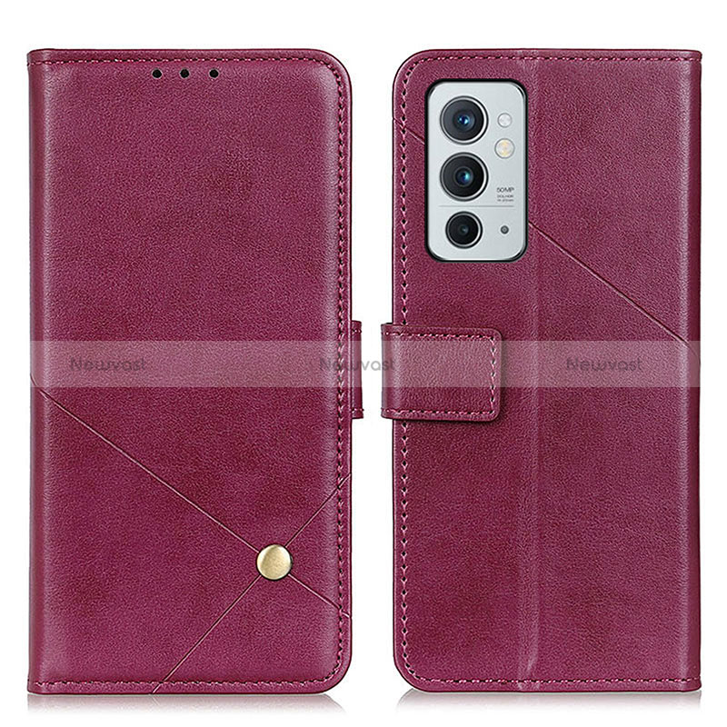 Leather Case Stands Flip Cover Holder D08Y for OnePlus 9RT 5G