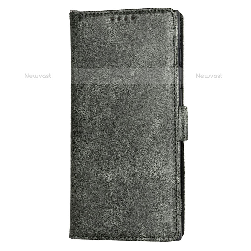 Leather Case Stands Flip Cover Holder D09T for Samsung Galaxy S23 Ultra 5G