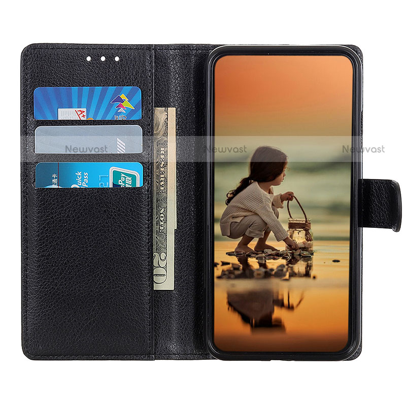 Leather Case Stands Flip Cover Holder D09Y for Motorola Moto E40