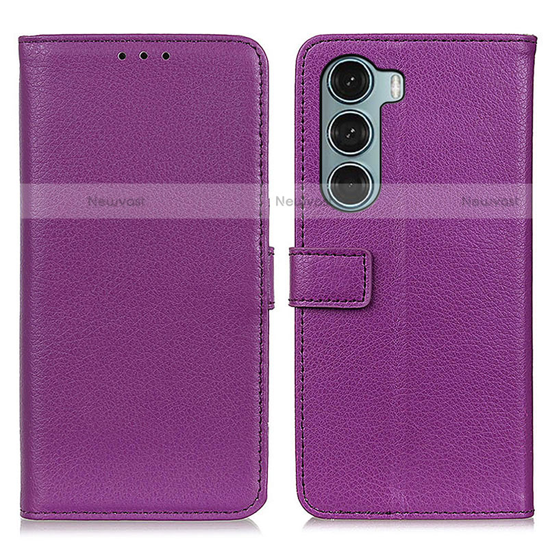 Leather Case Stands Flip Cover Holder D09Y for Motorola Moto G200 5G