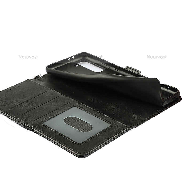 Leather Case Stands Flip Cover Holder D10T for Samsung Galaxy S21 FE 5G