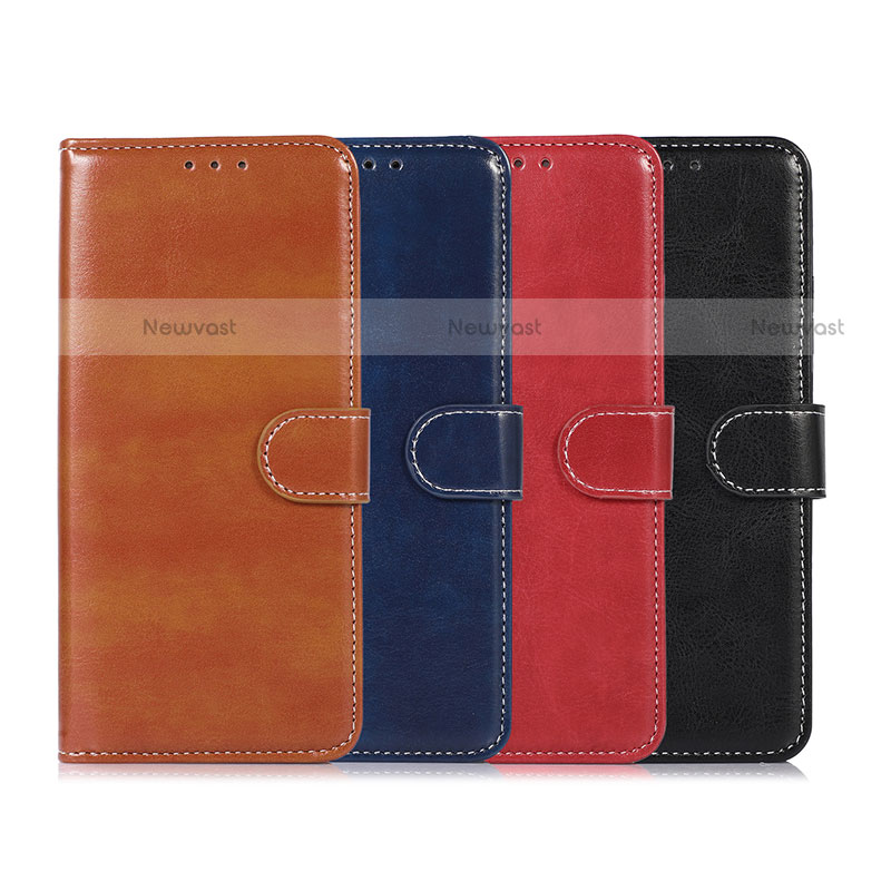 Leather Case Stands Flip Cover Holder D10Y for Motorola Moto E20