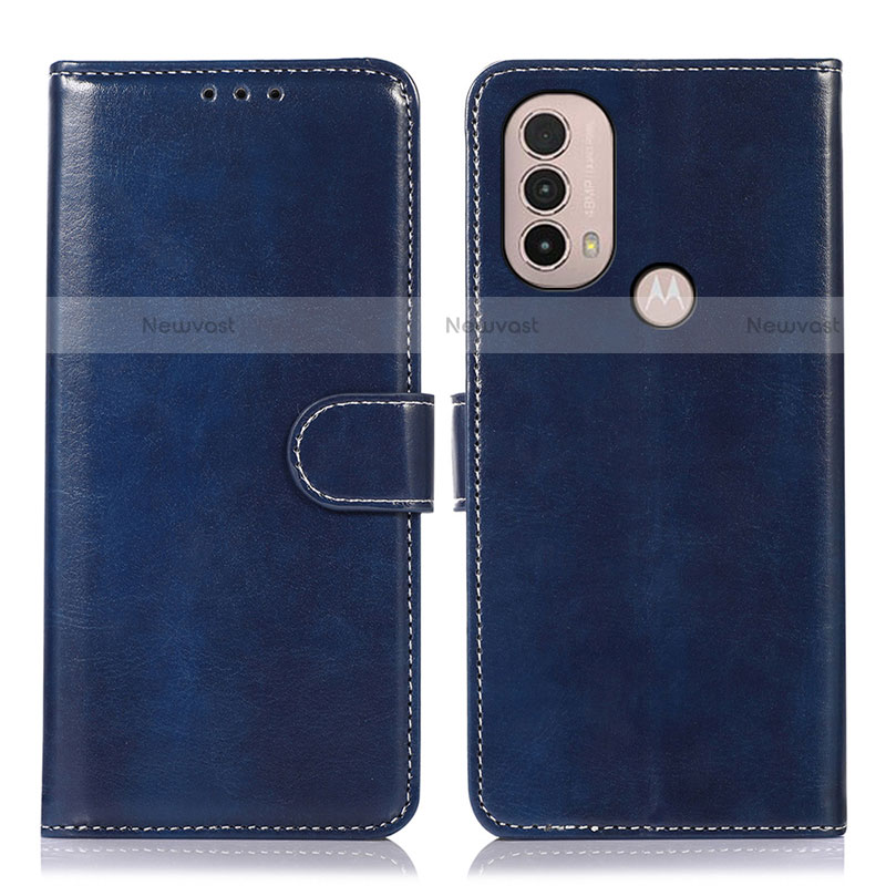 Leather Case Stands Flip Cover Holder D10Y for Motorola Moto E30