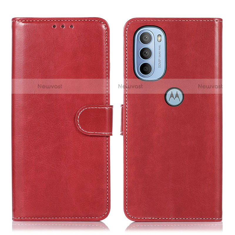 Leather Case Stands Flip Cover Holder D10Y for Motorola Moto G31