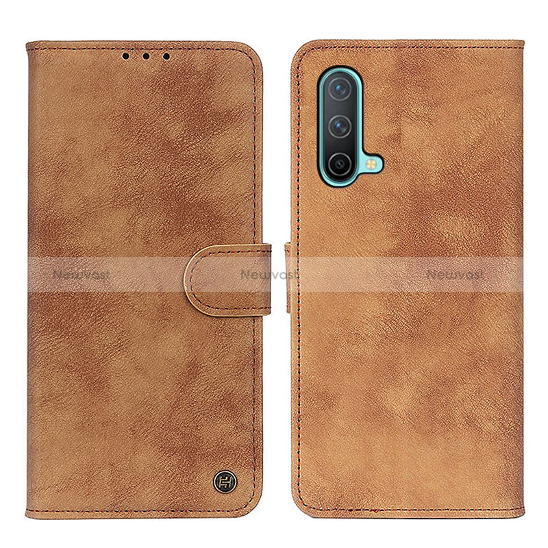 Leather Case Stands Flip Cover Holder D10Y for OnePlus Nord CE 5G