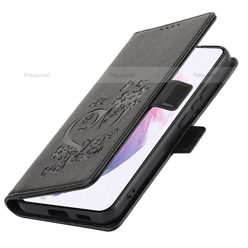 Leather Case Stands Flip Cover Holder D11T for Samsung Galaxy S21 5G