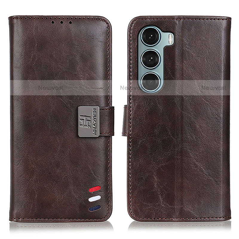 Leather Case Stands Flip Cover Holder D11Y for Motorola Moto Edge S30 5G