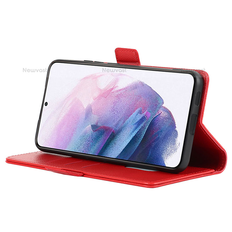 Leather Case Stands Flip Cover Holder D12T for Samsung Galaxy S22 Plus 5G