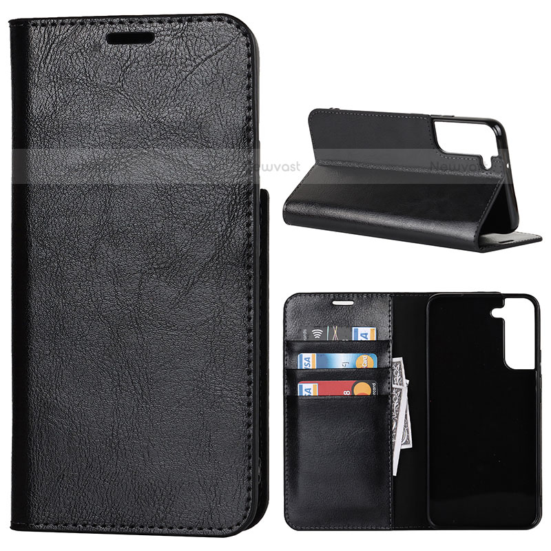 Leather Case Stands Flip Cover Holder D13T for Samsung Galaxy S21 Plus 5G